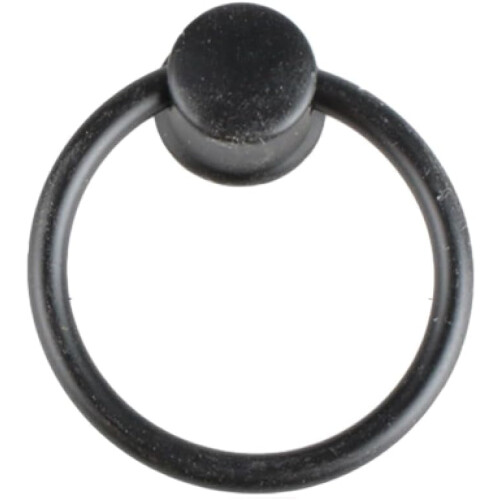 PILYON bifold door knobs black ring pull 10 pack