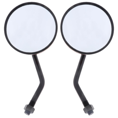 Motorcycle Rear View Mirror 10mm Round 1 Pair 1