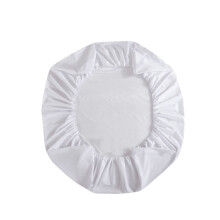 Protège-matelas respirant uni, housse ajustée antidérapante, en microfibre de polyester brossée douce – Compatible avec les lits doubles