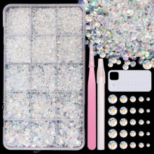 Glóthach Trédhearcach Rhinestones Flatback16000pcs