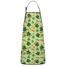 DesignName} Apron with Pockets, Cotton Linen Waterproof Adjustable Apron for Women, Kitchen Cooking Gardening BBQ Salon Apron, 33x27 Inch