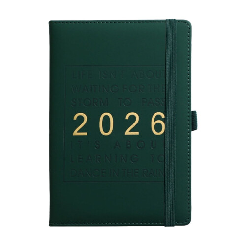 2026 Daglig planlægger Timeplan 365 dage 8,19 x 1,8 tommer