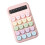 Einfacher Taschenrechner mit LCD-Display, 8-stellig, rosa 1