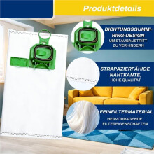 Pack of 14 Vacuum Cleaner Bags for Kobold VK140 VK150 FP140 FP150, Accessory Set with Filters, Fragrance Chips