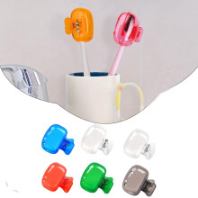 Draagbare plastic clip-opzetstukken voor tandenborstelkopjes (6 stuks)