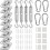 Kit de fixation pour voile d'ombrage triangulaire noir robuste 304 1