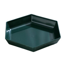 Plateau à apéritif hexagonal en mélamine 22,5 cm