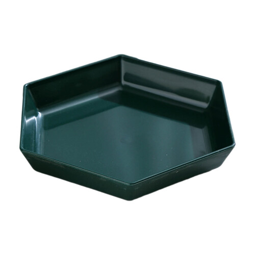 Plateau à apéritif hexagonal en mélamine 22,5 cm