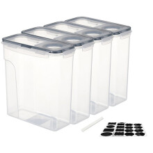 4Pcs 4L 3D Printer Filament Storage Container Airtight Moisture-Proof Box for Spool,Keep PETG/TPU Filaments Dry Dust