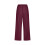 Women's Linen Blend Capri Pants with Pockets, Wine, M 2