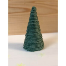 Árvore de Natal de lã estilo boho, decoração (1 peça)