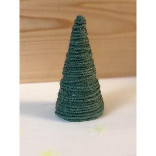 Árvore de Natal de lã estilo boho, decoração (1 peça)