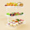 Serveringsbrett med 3 lag, sammenleggbart dessertstativ (15,3 x 7,1 tommer) 1