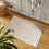 Striped Beige Polyester Area Rug 80 x 50 cm 4