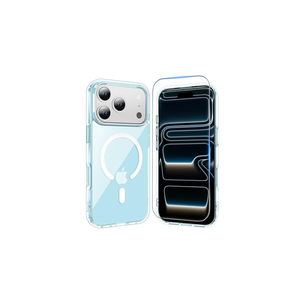 Clear Iphone 17 Pro Max Case With Screen Protector 6.9 Blue 971050568126