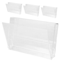 Retro cassette opbergdoos, transparant PP, 4 stuks