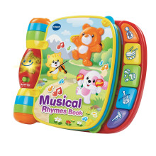 VTech Baby Musical Rhymes Book, Multicoloured, Toy for Ages 3 Months +