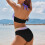 Damesbikini set paars retro print hoge taille 3
