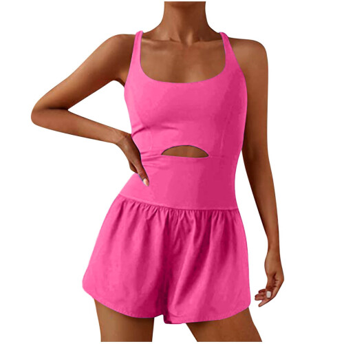 Women's moisture-wicking running romper M