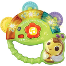 VTech Baby Shaking Sounds Tambourine, Sensory Toy with Lights, Music, Colours, Interactive Gift for