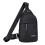 Borsa a tracolla nera con foro per cuffie 2