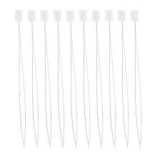 Enhebrador rápido de agujas para costura con aguja perforadora y abalorios (10 unidades)