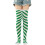 Damen-Oberschenkelsocken, mintgrün 1