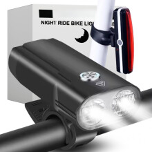 LED-sykkellys oppladbart, værbestandig, 3 moduser