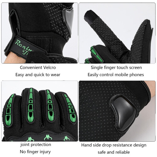 Touchscreen Motorcycle Racing Gloves for Palm Width 2