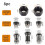 6/8pcs6mm6.35mm8mm Collet Chuck Router Bit Router Bit Caramel για χάραξη, κοπτική μηχανή, ηλεκτρικό φρέζα, 1