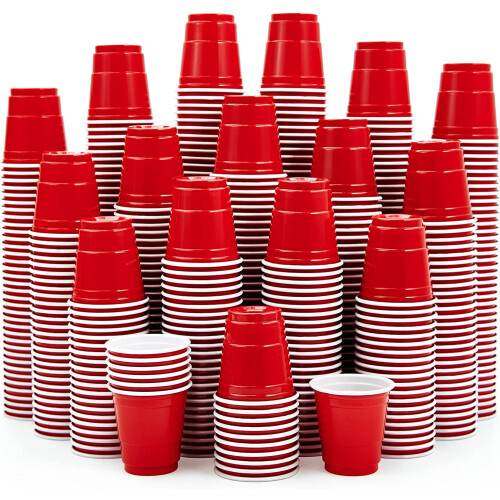Plastik shotglas 2 oz 1080 stk.
