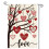 Drapeau de jardin rouge double face pour la Saint-Valentin, 30 x 45 cm 1