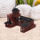 Microlandschapsornament lichtbruine terrariumdecoratie 3