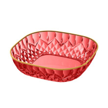 Passoire à légumes en plastique avec pieds, 24 cm (9,45 po), rouge