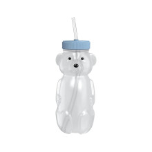 Honey Bear Straw Cup for Babies 8oz BPA-Free Blue