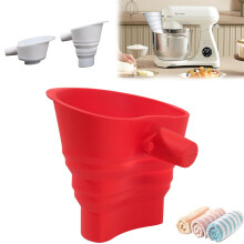 Funil para farinha para batedeira KitchenAid, silicone de qualidade alimentar, 1 unidade