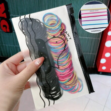 Girls Elastic Hair Bands 2.5cm 100 pcs