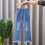 Blauwe flared jeans voor peuters, maat 2T 2