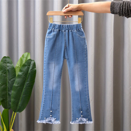 Blauwe flared jeans voor peuters, maat 2T 1
