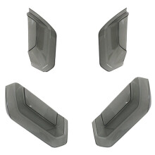 4Pcs Car Taillight Tail Light Cover No-Drill Install Smoked Black for Corvette C7 2014-2019