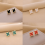 18K Gold Plated Clover Stud Earrings Green 6