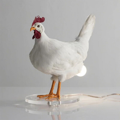 Lampe œuf en résine, 1 pièce