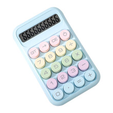 Calculator de bază cu afișaj LCD, 8 cifre, albastru