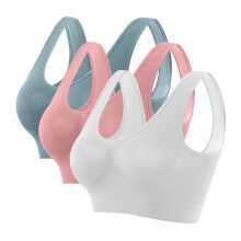 Sömlös sport-bh för kvinnor, 3-pack