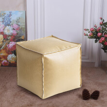 Faux Leather Ottoman Footstool Moroccan Style 1 Piece