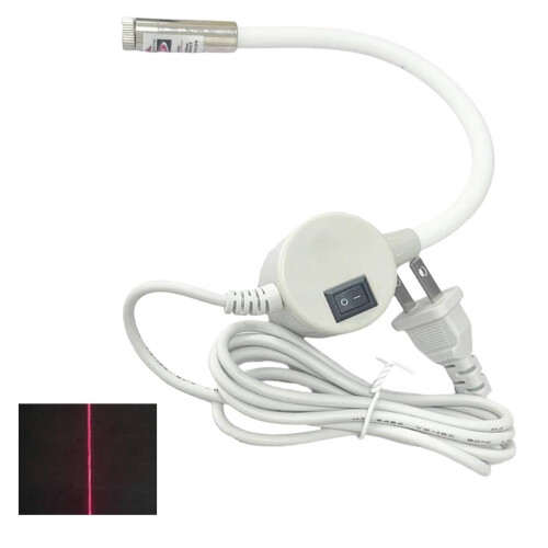 Magnetisk quiltelys for symaskiner USB rød guide1