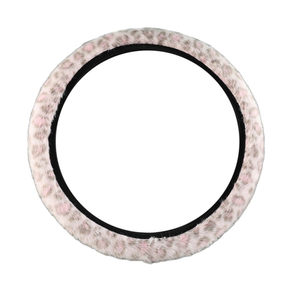 Leopard Print Polyester Steering Wheel Cover 13.3-15.3 Inch 975221100917