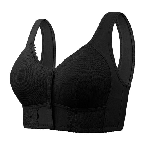 Sujetador push-up con cierre frontal, suave, transpirable y sin aros.