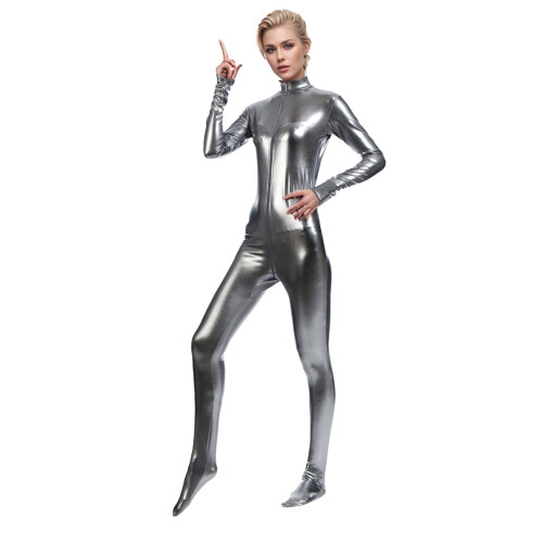 Γυναικεία ολόσωμη φόρμα χορού Zentai με ελαστικό σχέδιο