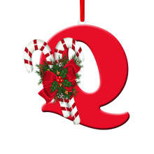 Letras colgantes para árbol de Navidad (26 letras)